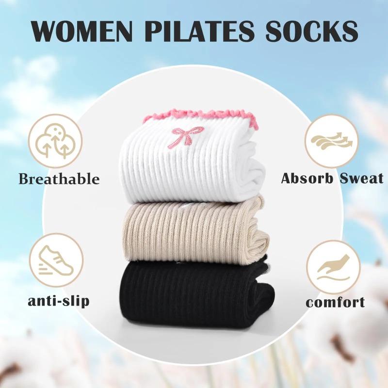 Yoga & Fitness With Faye The Well Being Studio Abbots Langley - Professional Yoga Socks, Cotton Strap Silicone
