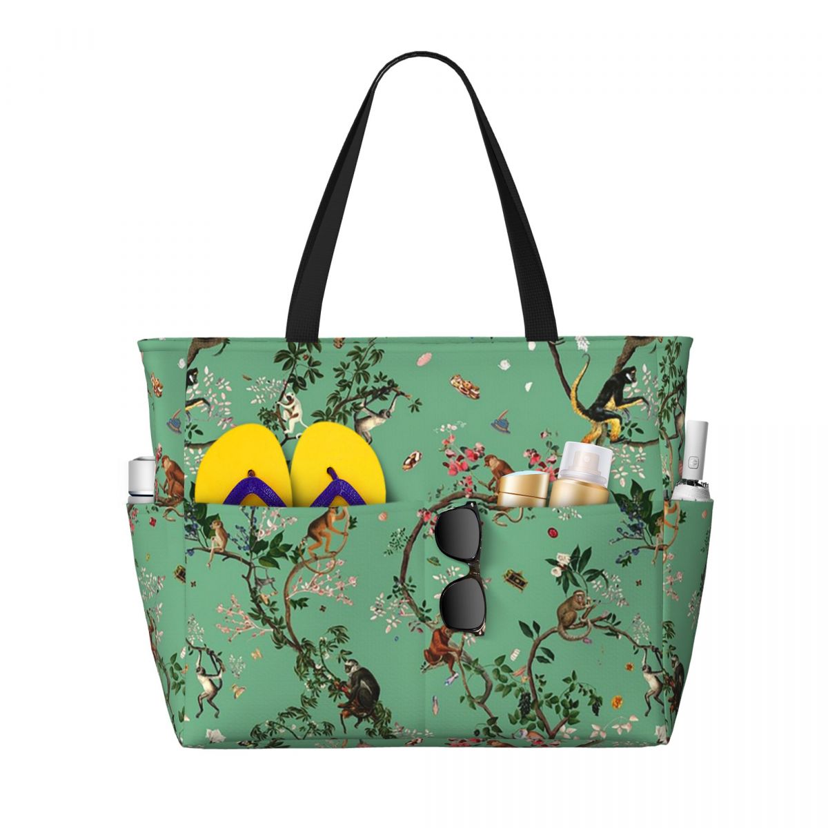 Monkey World Green Beach Tote  - огляд і ціна Yoga Fitness World