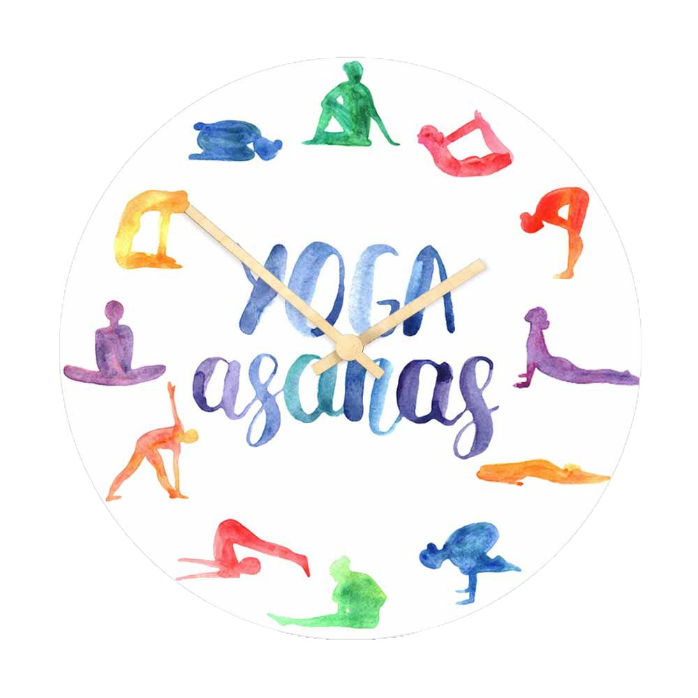 Watercolor Yoga Asanas Wall Cl - огляд і ціна Yoga Fitness Watch