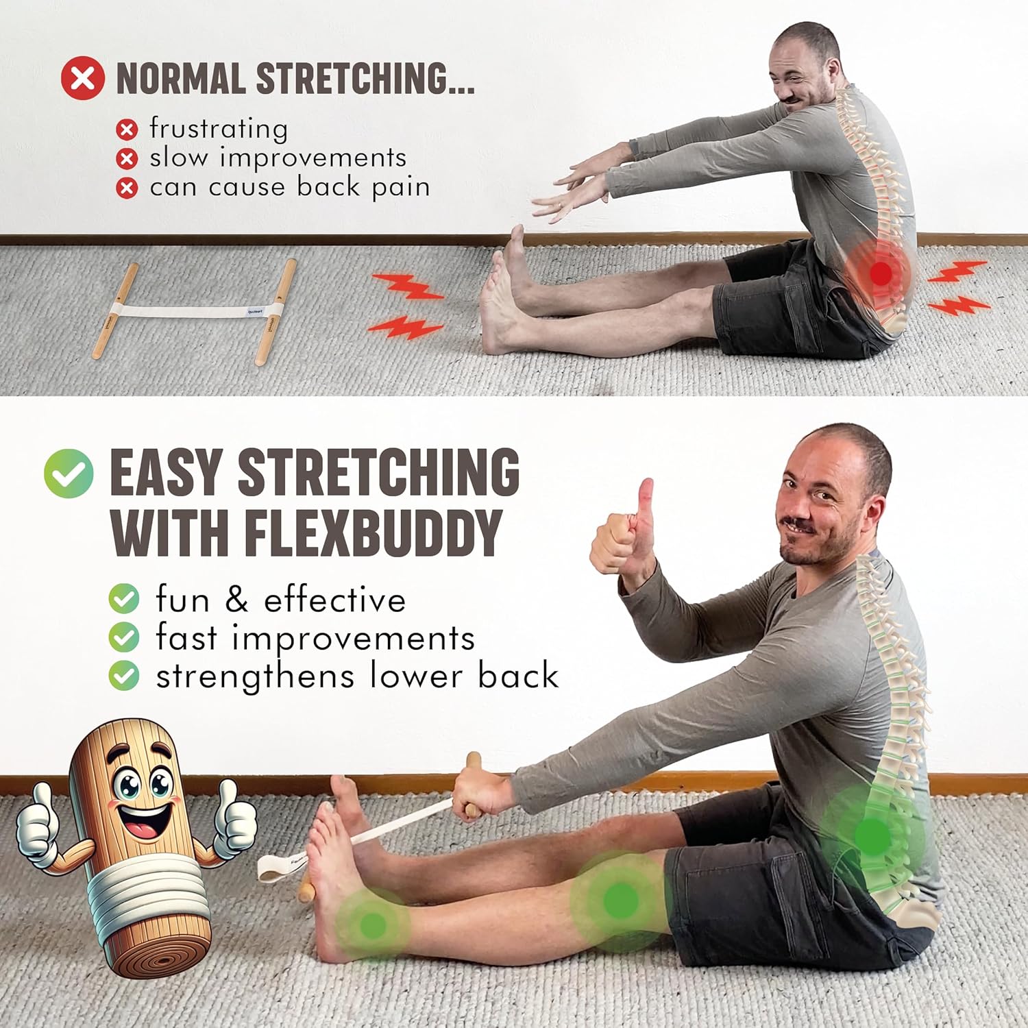 Hamstring Stretcher Adjustable - огляд і ціна Yoga Fitness Stretching
