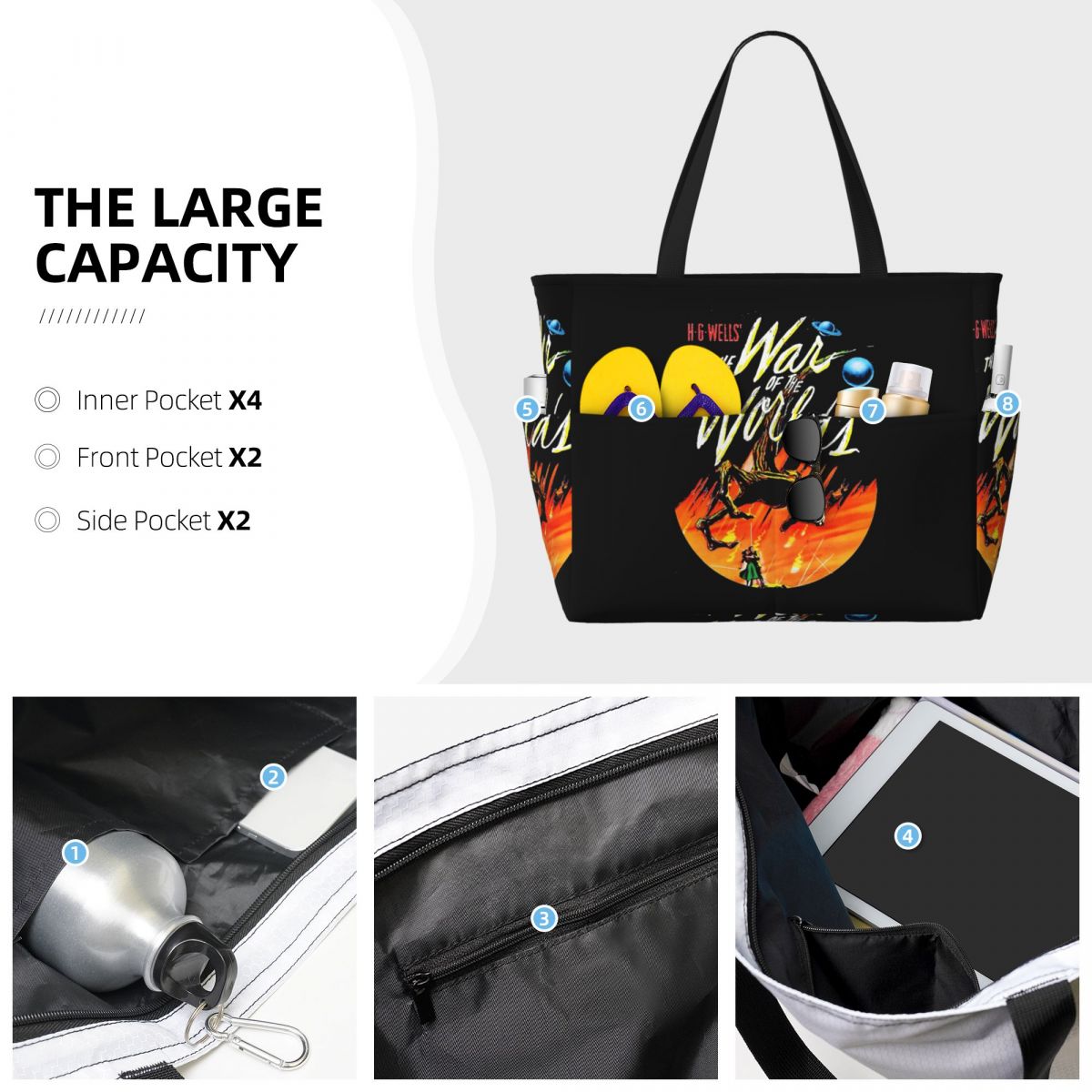 War Of The Worlds Beach Tote B - огляд і ціна Yoga Fitness World