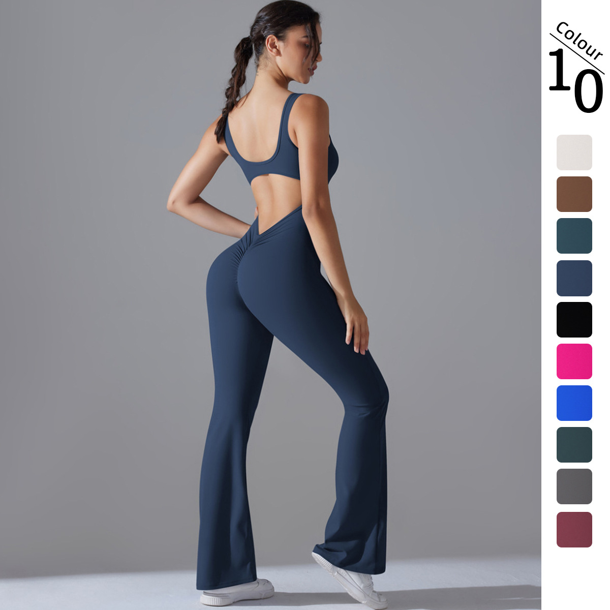 Sexy Back V Jumpsuit Gym Set W - огляд і ціна Yoga Fitness Stretching