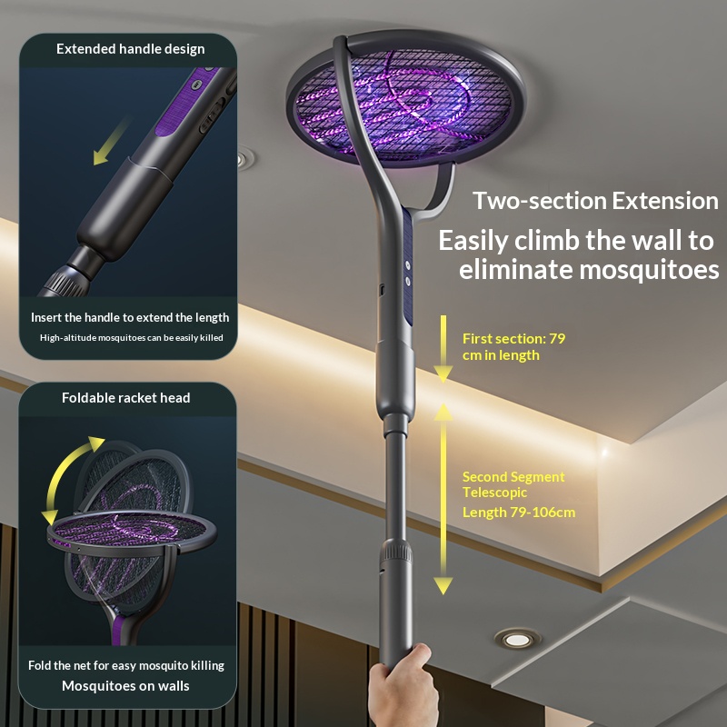Rotating Head Bug Zapper Racke - огляд і ціна Head Racket Boom