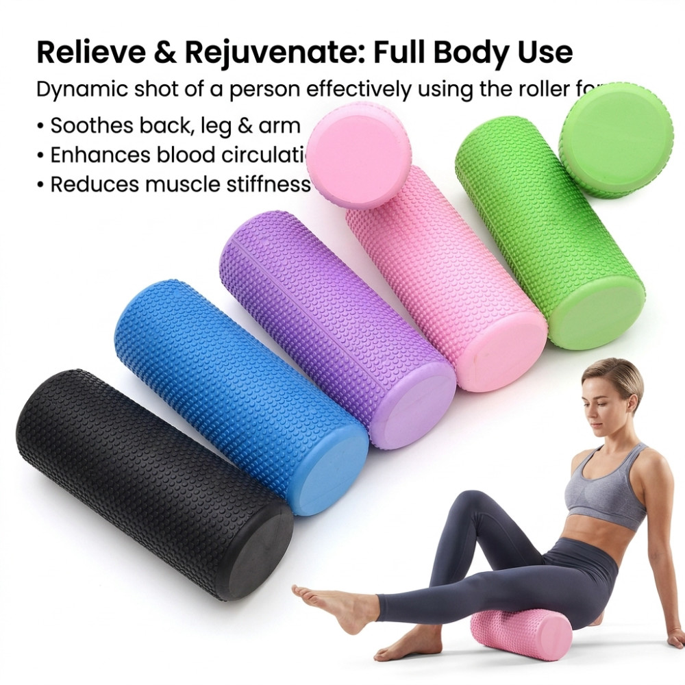 30/45CM Yoga Foam Roller High- - огляд і ціна Yoga Fitness World