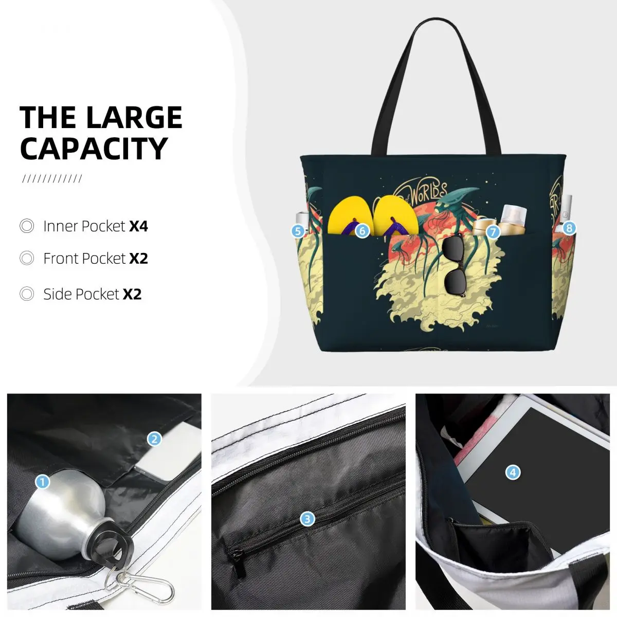 War Of The Worlds Beach Tote B - огляд і ціна Yoga Fitness World