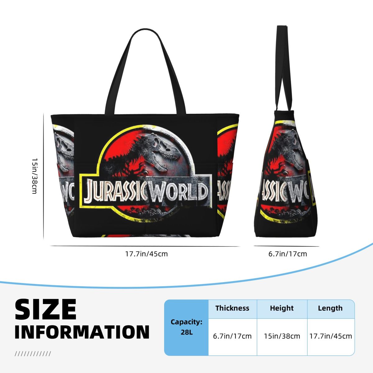 Jurassic World Beach Tote Bag  - огляд і ціна Yoga Fitness World