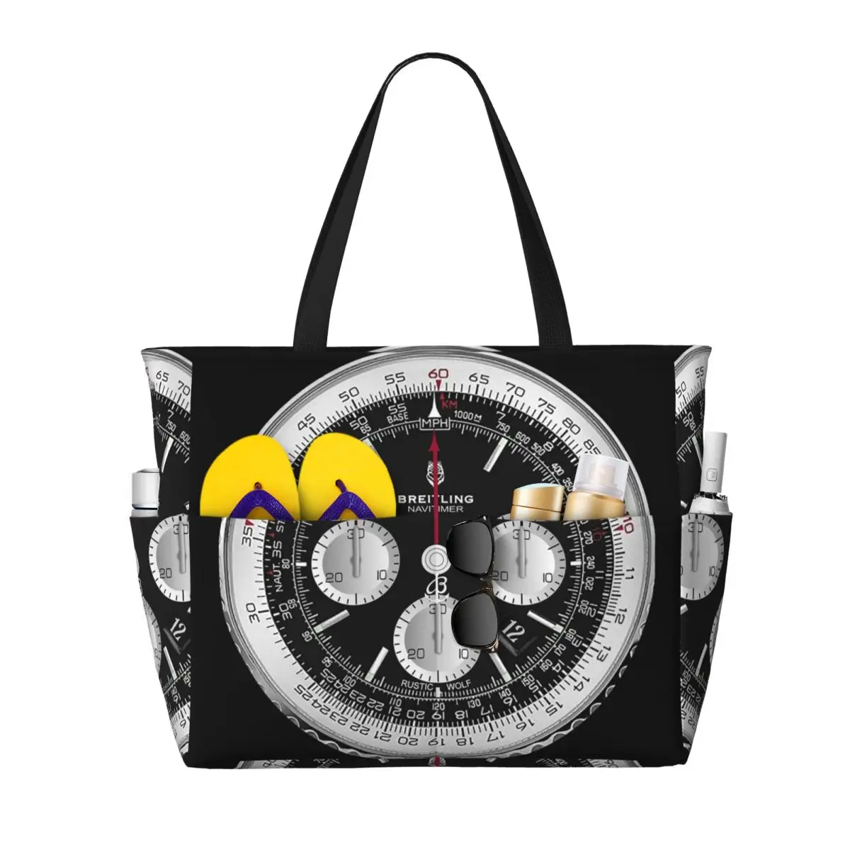 Black Luxury Watch Face Beach  - огляд і ціна Yoga Fitness Watch