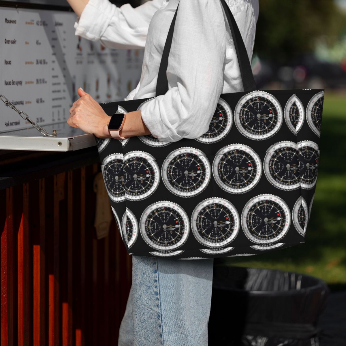 Luxury Watch Face Beach Tote B - огляд і ціна Yoga Fitness Watch