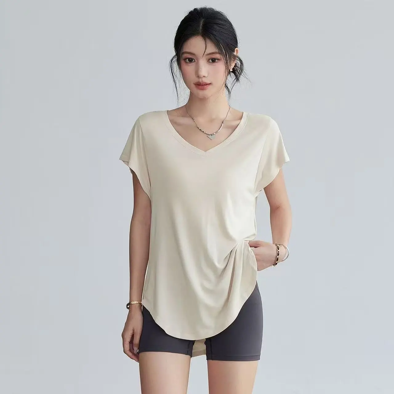Women's Slimming Round Neck Yo - огляд і ціна Yoga Fitness Stretching