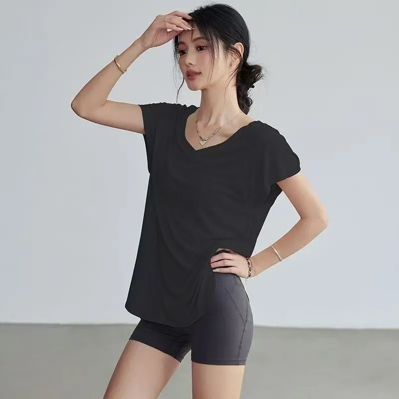 Women's Slimming Round Neck Yo - огляд і ціна Yoga Fitness Stretching