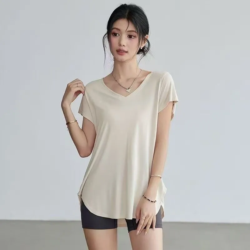 Women's Slimming Round Neck Yo - огляд і ціна Yoga Fitness Stretching